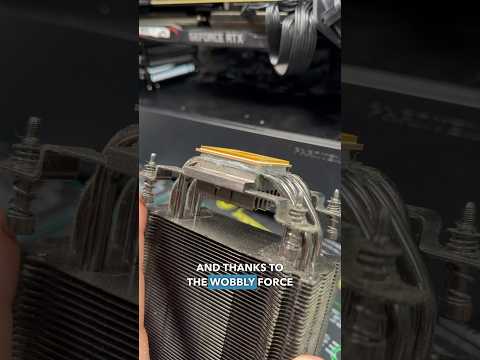 CPU Cemented To Cooler! #pcbuild #techtips #gamingcomputer #computerrepair #gamingpc #repair