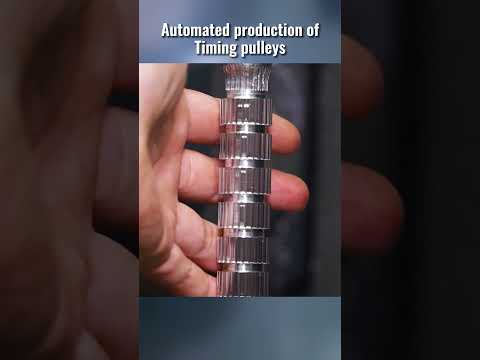 Fully automated production of timing pulleys in a large Chinese factory.#shorts #production