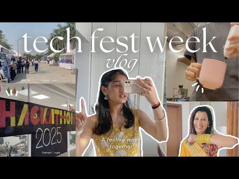 Tech fest days in college✨ festive week!!