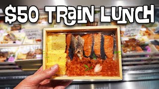 $50 BENTO LUNCH on a Japanese Bullet Train (Shinkansen)
