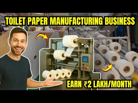 Start a Business with a Toilet Paper Roll Making Machine | Earn ₹2 Lakh/Month from Tissue Paper