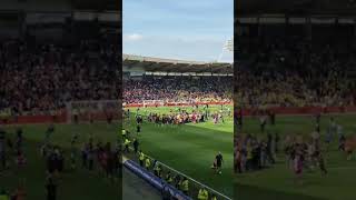 We did it! Pitch invasion