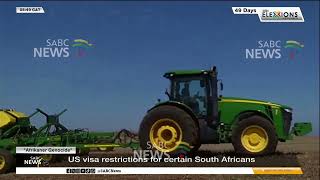 YouTube video thumbnail: US Announces new Visa Restrictions for Certain South Africans
