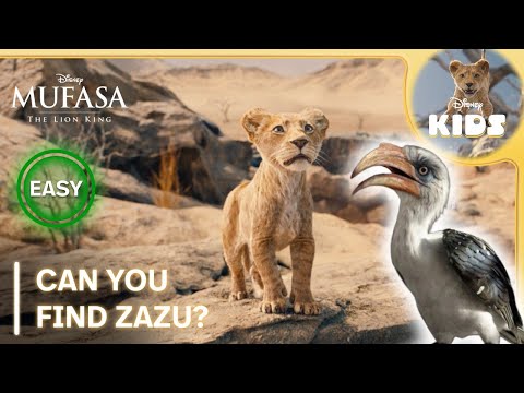 Can You Find Zazu? 🔍 | Level: EASY | Mufasa: The Lion King | Disney UK