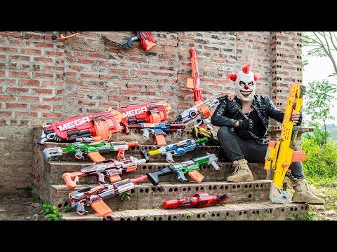 LTT Films : Silver Flash Black Man Nerf Guns Fight Criminal Group Tiger Mask Terrible Power 2