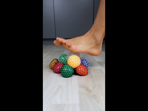 Experiment High Heels vs Floral Foam & Antistress Toys | Crushing Crunchy & Soft Things! #shorts