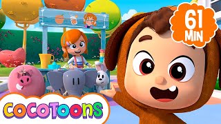 Um cão que se chamava Bingo 🐶 e mais música infantil de Lea e Pop em português | Cocotoons Brasil
