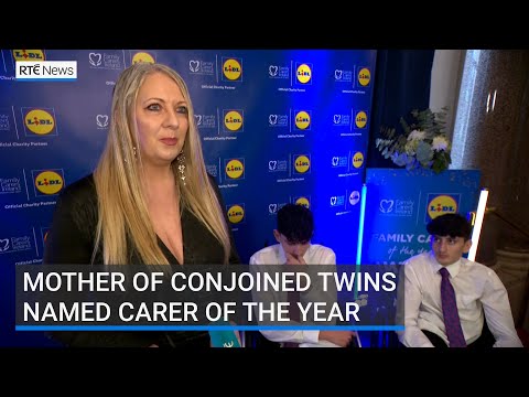 YouTube video thumbnail: Mother of Conjoined Twins Named Carer of the Year