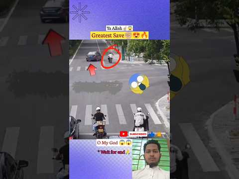 Ya Allah☝️😇Gratest save biker 😍#ytshorts #shorts #respect #shortsfeed #viral #foryou #india