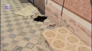 Kanalizasiya xətti partladı, vətəndaşın evi çökdü...