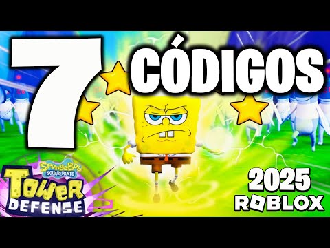 7 CÓDIGOS de 🍍 SPONGEBOB TOWER DEFENSE 🍍 activos / CODIGOS Bob Esponja TD / ROBLOX 2025 / TilloASR