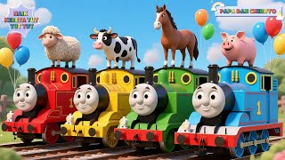 Naik Kereta Tut Tut Tut | Kereta Api dan Hewan Lucu | Lagu Anak Anak