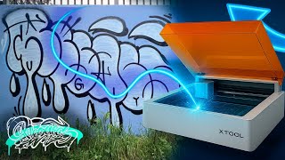🚧  Graffiti Throwup Wood Sculpture 🚧  [ Testing the Xtool M1 Ultra ]