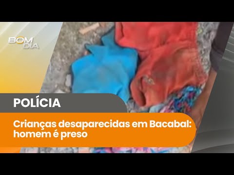 Crianças desaparecidas em Bacabal: homem é preso; carroceiro relata prisão e agressões