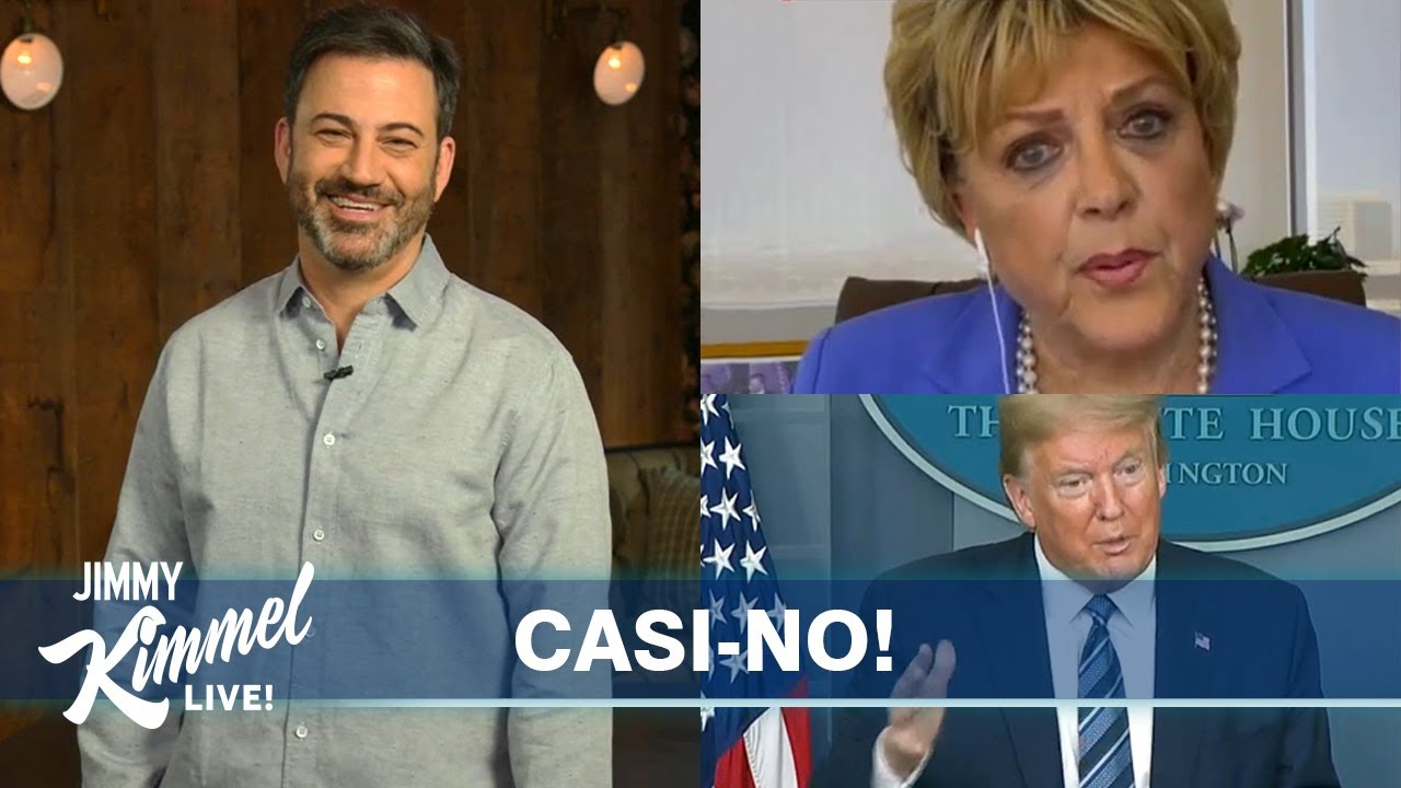 Jimmy Kimmels Quarantine Monologue Trump & Vegas Mayor Compete for Who's Crazier