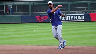 #MarcusSemien 🇺🇸 infield work in #TargetField against the #Twins ⚾️