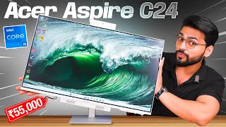 STOP 🛑 This All-in-One PC Under ₹60K Is INSANE 😱 | Acer Aspire C24 Review 🎮 | Gaming Test ⚡️