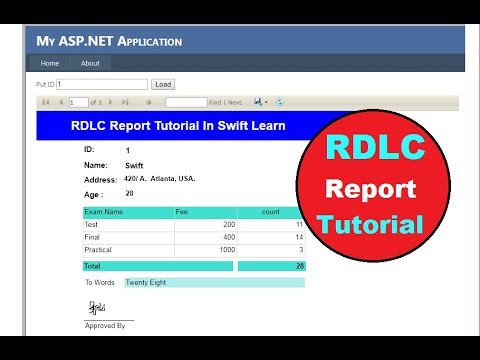 How To Create Rdlc Report In Asp Net Core Ashproghelp Youtube Prototype