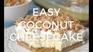 Easy Coconut Cheesecake
