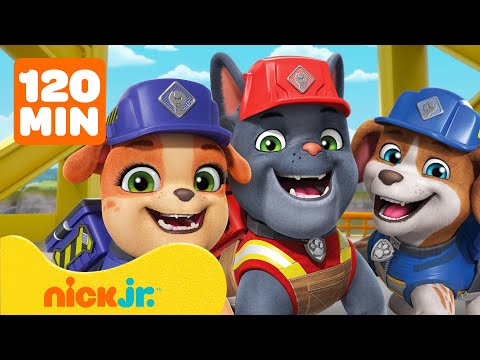 Rubble & Crew | ¡Charger y Mix Rescatan Builder Cove! Con Rubble | 120 Minutos | Nick Jr. en Español