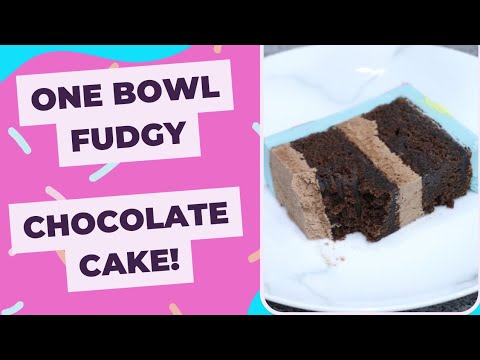 Easy One Bowl Chocolate Cake