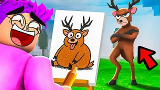99 NIGHTS IN A ROBLOX FOREST DRAWING GAME! (GUESS MY DRAWING Picture Game CHALLENGE!)