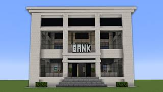 How to Build a Modern Bank in Minecraft | Step-by-Step Tutorial