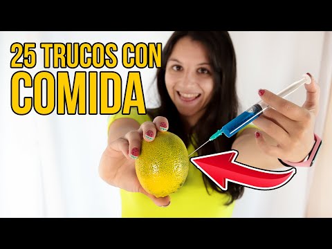 PROBAMOS 25 TRUCOS INCREÍBLES CON COMIDA QUE TE SORPRENDERÁN