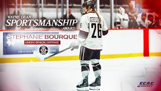 Union’s Stephanie Bourque Wins 2025-26 Wayne Dean Sportsmanship Award
