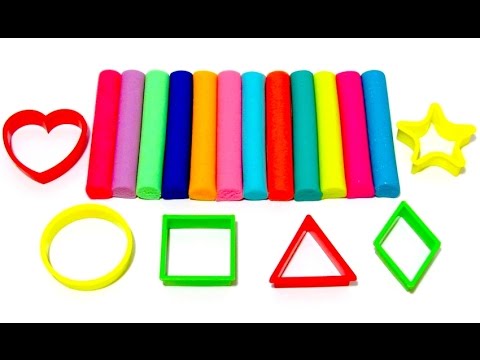 Учим фигуры на английском языке с пластилином Play-Doh.