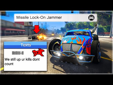 2v1 Trolling Angry Griefers With My Missile Lock-On Jammer on GTA Online!!