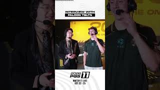 Interview with Falcon TGLTN 🎙️🔥 #PUBGEsports #PGS #PGS11
