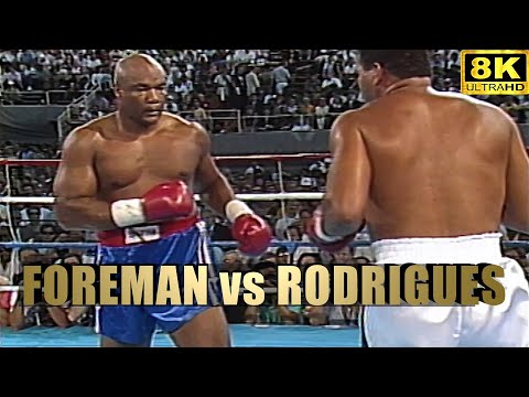 George Foreman vs Adilson Rodrigues | KNOCKOUT Boxing Fight | 8K Ultra HD