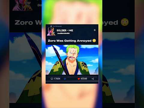 He Refused To Let Go 😂 #zoro #luffy #funny #shorts