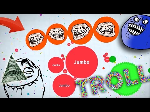 TROLLING PEOPLE IN AGARIO  (Agar.io Funny Momentss)