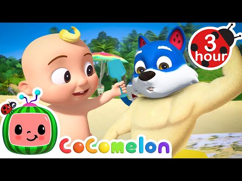 Sunny Day at the Beach! ☀️ | Cocomelon Animal Time - Nursery Rhymes