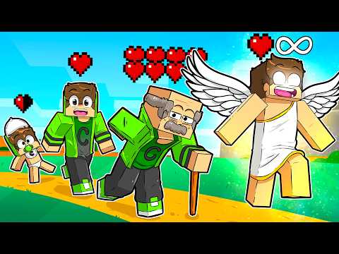 SOBREVIVI de BEBÊ até IMORTAL no Minecraft