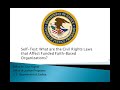 Faith-Based Program Guidelines and Concerns