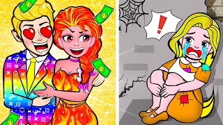 [🐾paper diy🐾] Rich and Broke  What kind of life will Princess Rapunzel choose - Rapunzel Family