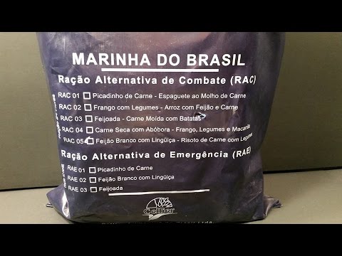 2016 Brazilian Navy 24 Hour MRE Ration Alternative Combat (RAC) Review Meal Ready to Eat Taste Test