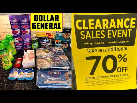 Dollar General CLEARANCE EVENT **$12 HAUL** JUNE 13 to 19!