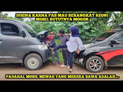 DIHINA KARNA PAS MAU BERANGKAT REONI MOBIL BUTUTNYA MOGOK,TAK DISANGKA MOBIL YANG DIBAWA ADALAH....