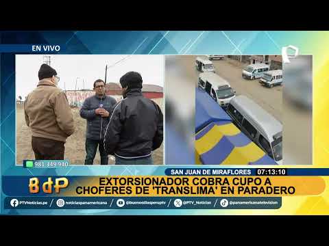 Captan EN VIVO a presunto "datero" que amenaza a choferes de Translima: así operarían mafias en SJM