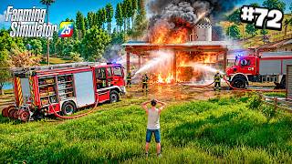 ¡EMERGENCIA! 🔥 NUESTRA FINCA SE ESTÁ QUEMANDO 😱🚒 | Farming Simulator 25 #72