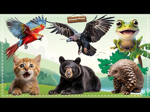 A Fun and Adorable Animal Video: Parrot, Bulky, Frog, Cat, Bear, Armadillo