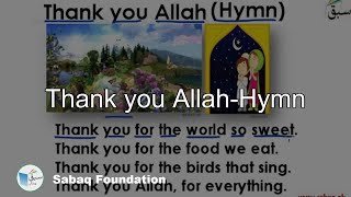 Thank you Allah-Hymn
