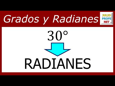 CONVERSIÓN DE GRADOS A RADIANES - Ejercicio 1