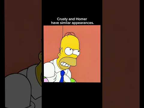 Crusty and Homer have similar appearances | part 1...#trendingshorts #cartoon #viralvideo #simpsons