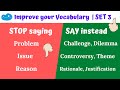 Vocabulary Precision and Alternatives