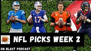 NFL Week 2 Picks AGAINST THE SPREAD 🔥 Bills vs Lions + EVERY Game | On Blast NFL Picks